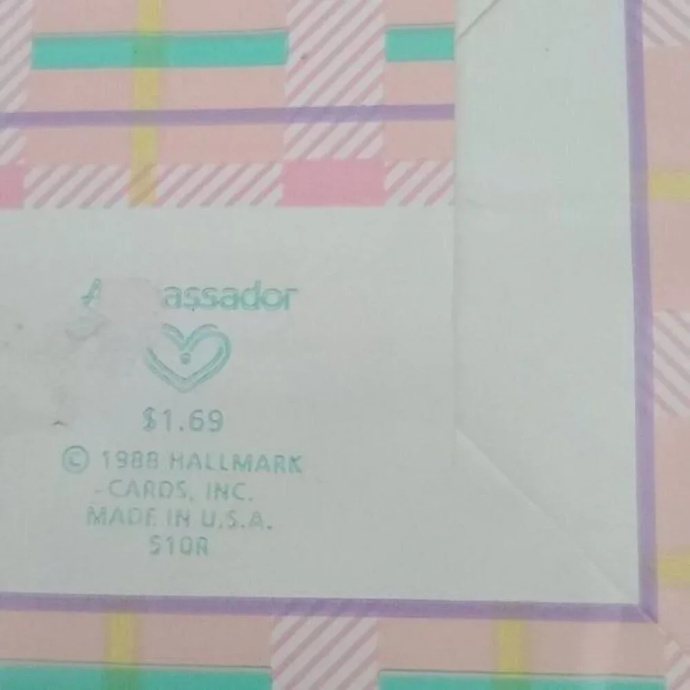 Vintage 80s Pastel Kawaii Scotty Dog Gift Bag